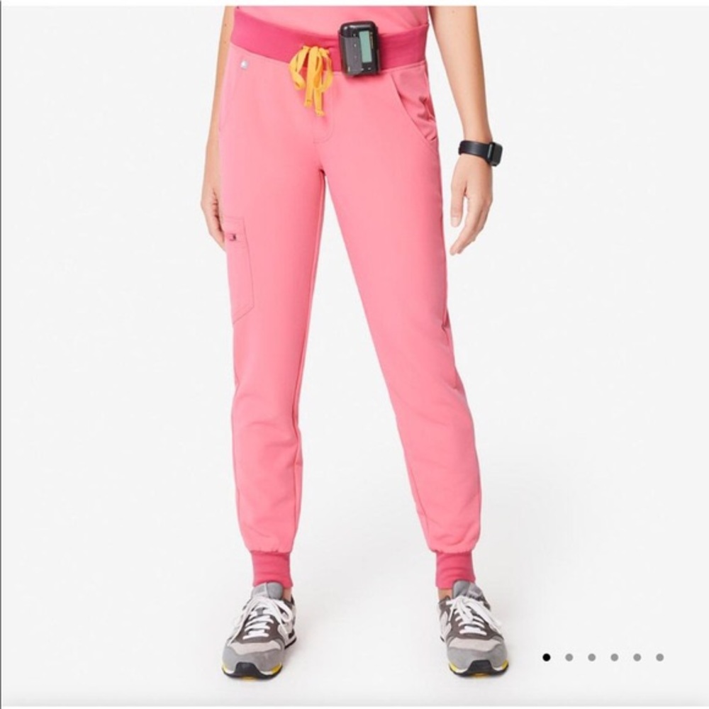 Figs Neon Pink Zamora Joggers